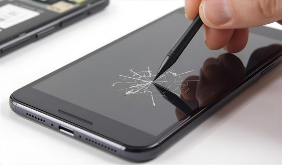 Display Broken Upper Glass Fixed Guide